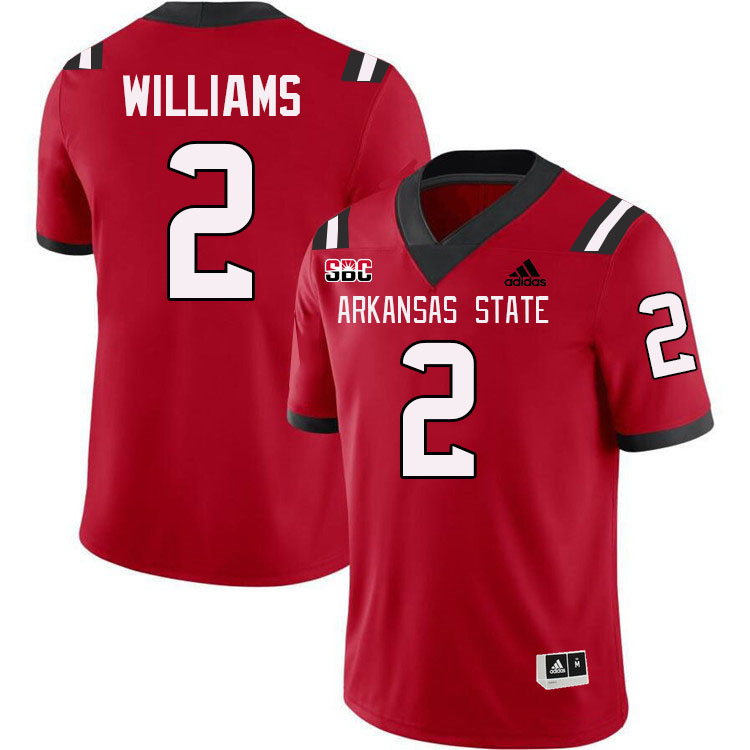 Shaun Williams Arkansas State Jersey,Arkansas State Red Wolves Football Uniforms,Jersey-Red